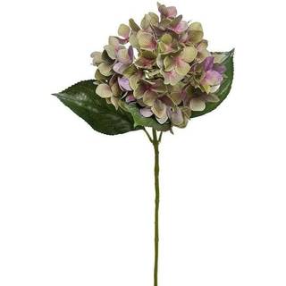 Kunstig Hortensia stilk lilla/grøn