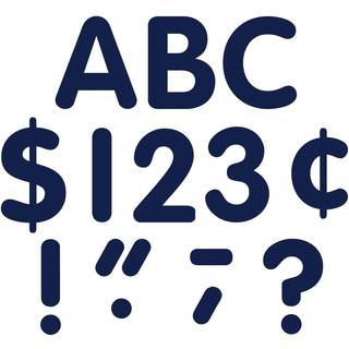 L?rer skabte ressourcer Navy Blue Classic Font 4-tommer bogstaver store bogstaver (5387)