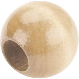 Pepperell 20mm Natural Round Wood Beads 8/PKG