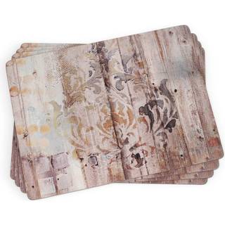 Pimpernel Frozen in Time Collection Placemats | S?t af 4 | Varmebestandige m?tter | Cork-st?ttet bestyrelse | H?rdt placemat s?t til spisebord |