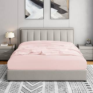 Cathay Home Queen Fitted Sheet - Dobbelt børstet Ultra Soft - Wrinkle & Fade Resistant - 16 """" Deep Pocket Fitted Sheet - God pasform til 14 """" -