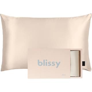 Blissy Silk Pillowcase - 100% Pure Mulberry Silk - 22 Momme 6A Højkvalitetsfibre - Silke Pillow Cover for Hair & Skin - Regelmæssig dronning og k