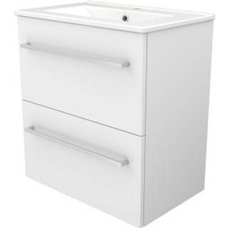 Sanibell Basicline kompakt møbelsæt 80x39 cm. Hvid højglans