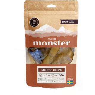 Monster Elgchips I Råhud - 140 g