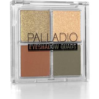 Palladio øjenskygge quads fløjlsagtig pigmenteret blandbar mat metallisk og skimmer finish cremet formel firevej quad øjenskygge palet talkisk (g