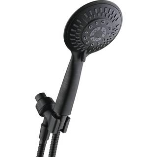 Lyse brusere 9 Sprayindstillinger H?ndholdt brusehoved S?t h?jtryksolie-rubbet bronze h?ndholdt brusehoved med 60 tommer fleksibel bruseslange og