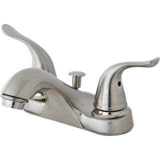 Kingston messing FB5628YL 4 in. CenterSet Badev?relse Faucet B?rstet nikkel