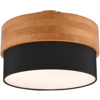 Seasons loftslampe, træ/sort Ø 30 cm