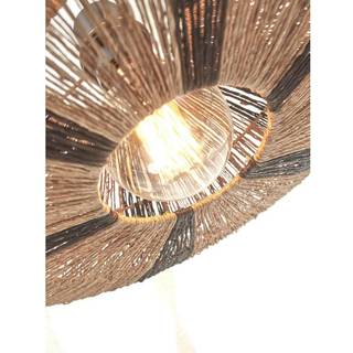 Good &amp; Mojo Iguazu loftlampe, sort/natur, Ø 55 cm