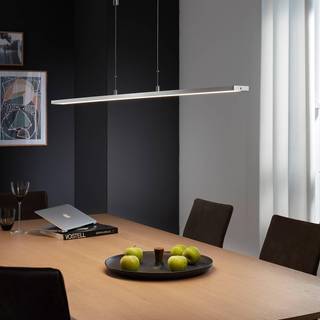Metz LED-pendellampe med trykknap, længde 160 cm, aluminium