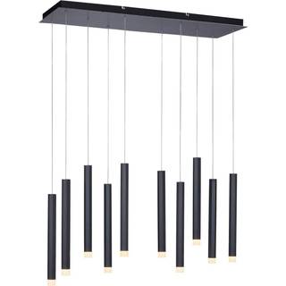 Moderne pendellampe sort inkl. LED 10-lys - Stanislas