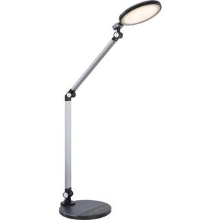 LED-skrivebordslampe Konsti, højde 90 cm, sort, metal