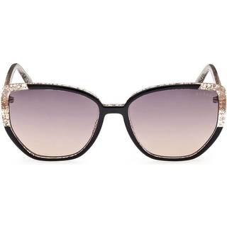 Guess GU7882 01Z 55 Solbriller Kvinder Black - Glitter Gold Shiny Black - 55mm
