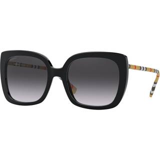 Burberry BE4323F CAROLL Asian Fit 38538G 56 Solbriller Kvinder Black - Black - 56mm