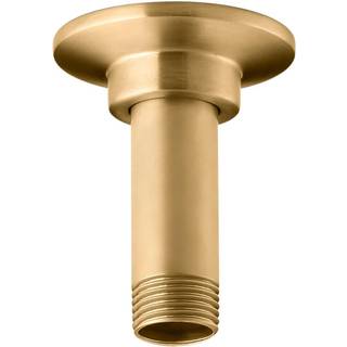 Kohler K-7396-Bn 3-tommer lige loftsmonteringsbruserarm og flange levende børstet nikkel