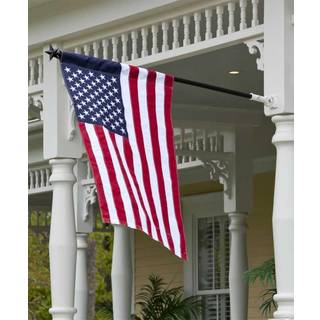 Evergreen American Flag 44-tommer x 28-tommer husst?rrelse | Heavy Duty Outdoor Premium 310d | Broderede stjerner og striber og firedoblet syet k