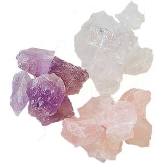 Mala Spirit Golden Triangle Krystalpakke Rosakvarts, Ametyst & Bjergkrystal - 600 g