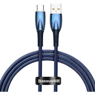 Baseus Glimmer Series USB-A til USB-C Fast Charging Kabel 100W 1m blå