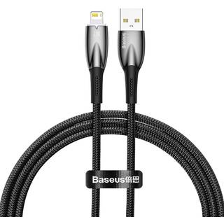 EFTERÅRSUDSALG - USB-kabel til Lightning Baseus Glimmer-serien, 2,4A, 1m (Sort)