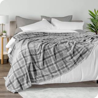 Bare hjemmefleece t?ppe - kast t?ppe - tartan plaid - let t?ppe til sengesofa sofa -camping og rejser - mikroplush - ultra bl?dt varmt t?ppe (kas