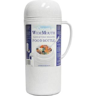 Brentwood Vacuum 1,0-liters hvid midtfarve top og bund