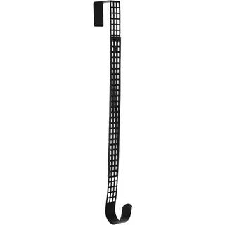 Haute Decor Hook & Lattice Metal Justerbar l?ngde over d?rkransen Hanger Matte Black (1 Pack) - St?rk unikt moderne design holder 20 pund