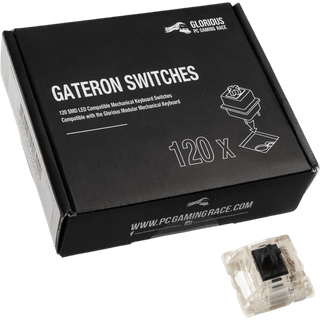 Glorious Gateron Sort Switches (120 Stk) -> Forventet levering: 1-2 hverdage