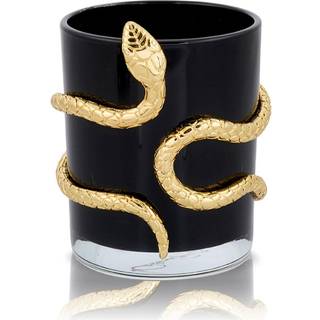 Carolina Gynning Snake Lysestage - Fyrfadsstager Glas Greige - I647