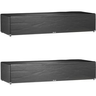 overtræk til liggestole 2 stk. 205x75x40 cm 12 øjer polyethylen