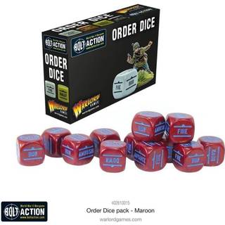 Maroon Order Dice til Bolt Action af Warlord Games