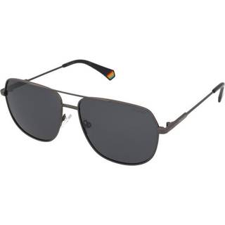 Polaroid Unisex PLD 6195/S/X KJ1/M9 Solbriller Metal Rutenio Dark Grå Firkantet Polariseret