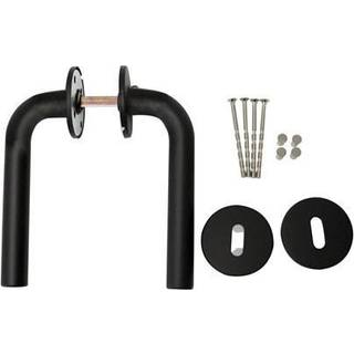 HOME It® dørgreb med L-greb 19 mm. mattsort
