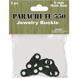 Pepperell Parachute Cord Jewelry sp?nder 5 mm sort 5-pack