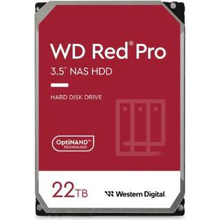 WD Red Pro NAS harddisk 22 TB ➞ På lager - klar til levering