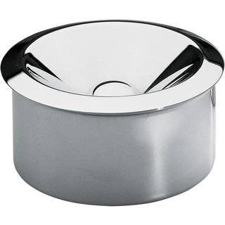 Alessi Barware - Stainless steel ashtray in Silver stainless steel