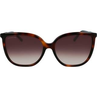 Lacoste Kvinde L963S 230 Solbriller Plast Havana Brun Sommerfugl Normal Skygge