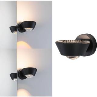 Paulmann Sabik LED-væglampe, up/down, sort
