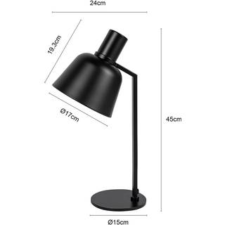 Lucande Servan-bordlampe i sort jern