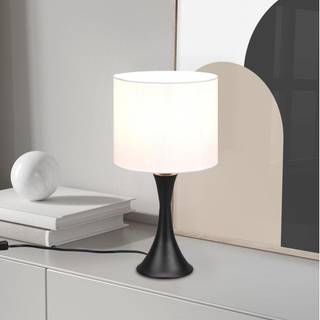 Sabia bordlampe, Ø 20 cm, hvid/sort