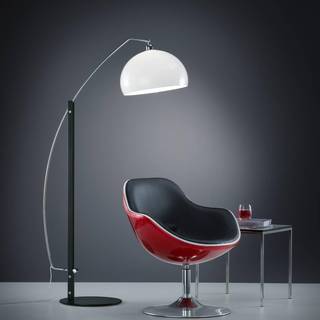 Helestra Doro-gulvlampe, højdeindstillelig, sort