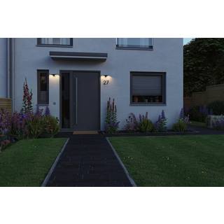 Paulmann udendørs LED-væglampe Pekana, antracit 30 cm aluminium IP44