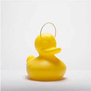 DUCK-DUCK S udendørs LED-designerlampe, gul