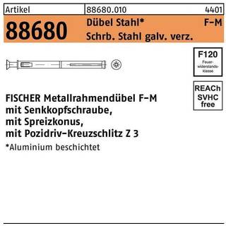 Ankerskrue Fischer F 10 M 152 88678; 10x152 mm; 100 stk.