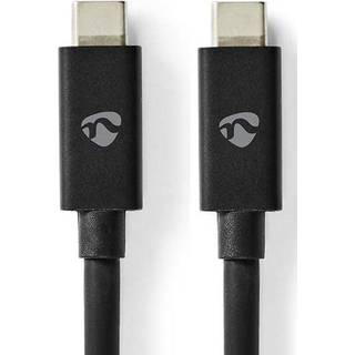 Nedis 3.2 Gen. 2x2 USB-C kabel - Sort - 1 m