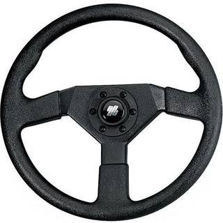 Bådrat motorbåd Ultraflex Rally V38B, plast, Ø350 mm, med nav, passer 3/4″ (19 mm) rataksel, sort