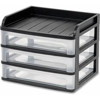 Iris lille desktop skuffe system 1 pakke sort