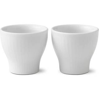 Royal Copenhagen - White Fluted Æggebæger 2 stk 5 cm - Æggebægere