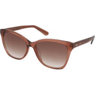 Calvin Klein Kvinde CK21529S 601 Solbriller Acetat Rød Brun Firkantet Fotokromatisk Fotokromatisk