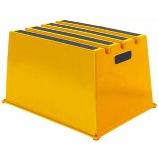 Twin sikkerhedstrin 30 cm høj gul