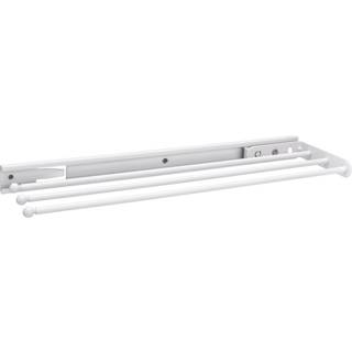 Rev-a-hylde under vasken håndklædeholder til køkken og badeværelsesskabe udtræksforlængelse Tre spidstråle-skålrag rackbøjle hvidt 563-47